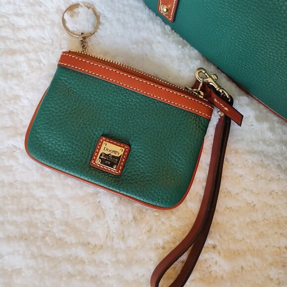 Dooney & Bourke Satchel Set with Medium Wristlet & Extra Strap - Picture 10 of 14